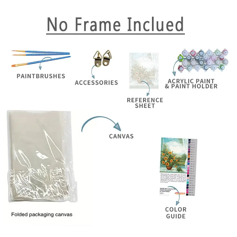 kit de Pintura por Números. Arte que Acalma.