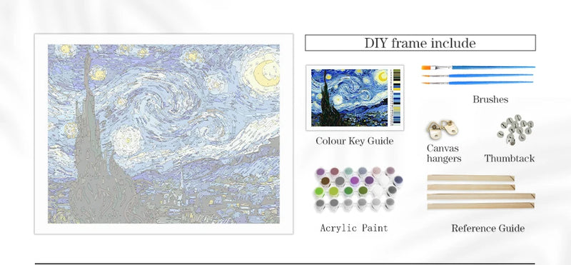 kit de Pintura por Números. Arte que Acalma.