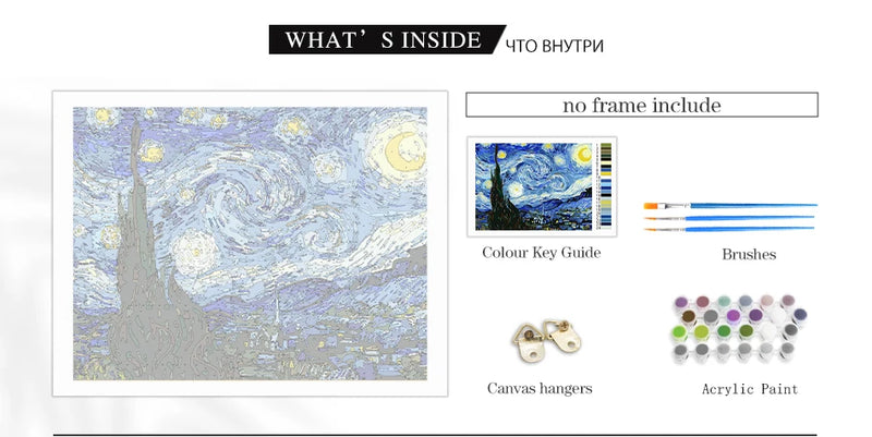 kit de Pintura por Números. Arte que Acalma.