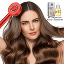 Escova RedHair Pro com LED Vermelho e massagem para Crescimento e Fortalecimento Capilar
